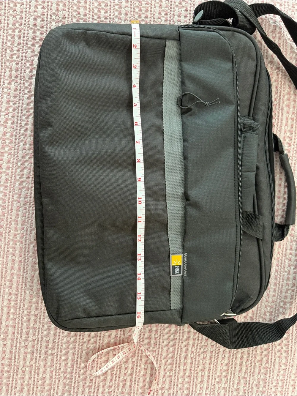 Black Laptop Briefcase with Shoulder Strap - CASE LOGIC